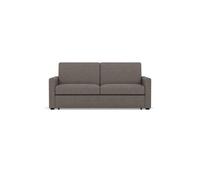 Julia - canapé lit 3 places convertible express couchage quotidien 140 cm matelas 14 cm en tissu - Gris