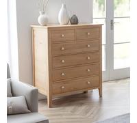 Julian Bowen Commode large avec 4 grands tiroirs et 2 petits tiroirs Cotswold, chêne