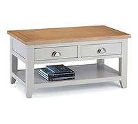 Julian Bowen Table basse à 2 tiroirs Richmond, gris/chêne
