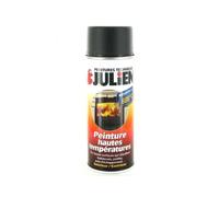 Bombe peinture Haute Température 400 ml - Noir Mat