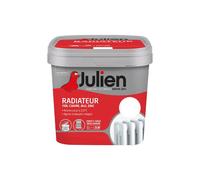 Julien Peinture Radiateur Acrylique, Fer, Cuivre, Alu, zinc - Direct sans sous-couche, Satin, Blanc Satin, 2 L