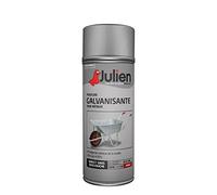 Julien - Bombe peinture galvanisante Tous métaux - Gris brillant 400 ml - Résiste jusqu'à 120°C