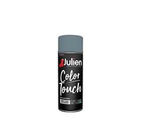 Julien Peinture aérosol Color Touch, phase aqueuse, intérieur et extérieur, Bleu gris Satin, 400 ml