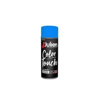 Julien Peinture Aérosol Intérieure et Extérieure Color Touch en Phase Aqueuse - Bleu Radieux Brillant - 400ml