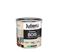 Julien Peinture Bois Microporeux Extérieur Satin - Portes, fenêtres, portails, mobilier de jardin - Blanc Perle 2,5 L