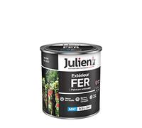 Julien Peinture fer anti-rouille Mat – Métal extérieur (portes, grilles) – Noir Mat 0,5 L