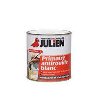 Julien Peinture Feri'Prim - Primaire antirouille pour Fer - Satin Blanc 0,5L