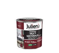Julien Peinture Multi-Matériaux Satin en phase Aqueuse - Bois, Fer, Alu, PVC, Zinc, Acier galvanisé, brut ou peint - Rouge Basque 2 L