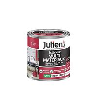Julien Peinture Multi-Matériaux Satin en phase Aqueuse - Bois, Fer, Alu, PVC, Zinc, Acier galvanisé, brut ou peint - Framboise 0,125 L
