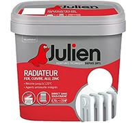 Julien Peinture Radiateur Acrylique, Fer, Cuivre, Alu, zinc - Direct sans sous-couche, Brillant, Blanc Brillant, 0,75 L