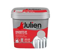 Julien Peinture Radiateur Acrylique, Fer, Cuivre, Alu, zinc - Direct sans sous-couche, Satin, Béton Gris, 0,75 L