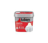 Julien Peinture Radiateur Acrylique, Fer, Cuivre, Alu, zinc - Direct sans sous-couche, Satin, Blanc Cassé, 0,75 L