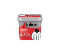 Julien Peinture Radiateur Acrylique, Fer, Cuivre, Alu, zinc - Direct sans sous-couche, Satin, Noir, 0,75 L