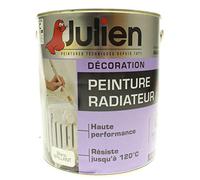 Julien Peinture Radiateur Formule Glycero Haute Performance jusqu'à 120°C - Blanc Brillant - 2,5L