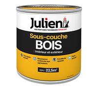 Julien Peinture Sous-Couche - Bois Intérieur et Extérieur - Portes, Volets, Fenêtres - Blanc Mat 2,5L