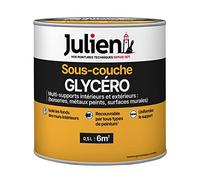 Julien Peinture Sous-Couche - Glycéro Intérieur et Extérieur - pour Pièces Sèches et Humides - Blanc Mat 0,5L