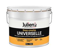 Julien Peinture Sous-Couche - Universelle - Murs et Plafonds, Plaques de Plâtre, Ciment, Béton, Enduits Lissés, Bois et Dérivés - Blanc Mat 10L