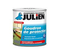 Julien Peinture Vernis Noir - Goudron de Protection - Noir Satin 2,5L