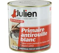 Julien Peinture Feri'Prim - Primaire antirouille pour Fer - Satin Blanc 0,5L