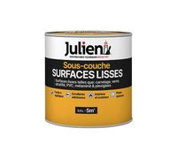Julien Peinture Sous-Couche - surfaces Lisses Intérieur et Extérieur - pour Supports Lisses ou Difficiles - Blanc Mat 0,5L