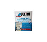 Julien Traitement Imperméabilisant Façades Et Toitures Anti-Humidité et Étanchéité Mat Blanc cassé 2,5 L