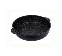 JULIENNE GRANIT Sauteuse en Fonte Aluminium avec couvercle en verre Induction D32 cm
