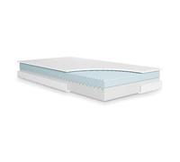 Julius Zöllner Matelas pour Adolescent Wave Junior - Matelas Junior de qualité supérieure, Noyau en Mousse Froide Respirante avec Profil ondulé, certifié Oeko-Tex Standard 100, fabriqué en Allemagne,