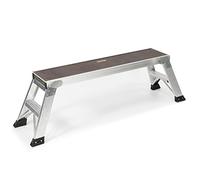 Jumbo® Plateforme de travail pliable en aluminium/bois - 130 x 30 cm - Hauteur : 0,52 m - Pour escalier/marche - Plateforme de travail