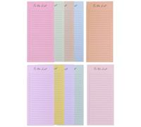 JUMPLAWN 10 Pièces Carnet de Notes Autocollantes Macarons, 50 Pages | Lignées, Repositionnables et Réutilisables, pour Tâches Quotidiennes, Projets Variés, Usage Bureau