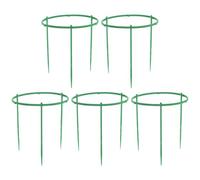 JUMPLAWN 15 Pièces Tuteur pour Fleurs de Jardin en Plastique Vert | Montage par Segments, pour Petits Pots et Plantes, Usage Jardin et Maison