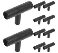 JUMPLAWN 20 Pièces Raccord en T pour Tuyau de Fontaine 8mm 13mm, Noir | Pp, Connexion en Trois Voies, Distribution Équilibrée, pour Tuyau de Fontaine et Arrosage
