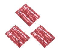 JUMPLAWN 3 Feuilles Autocollants Pvc pour Autocollant et Boîte en Lettres aux D'avertissement Rouges Dos Utilisation Extérieure Maison Appartement