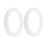 JUMPLAWN 4 Pièces Anneau Diffuseur Parfum pour Ampoules Halogènes et | Silicone Blanc à Large Bord, Diffusion par Chaleur, Léger et Réutilisable, Chambre et Bureau