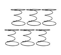 JUMPLAWN 6 Pièces Ressorts Coniques de Rembourrage 4 Pouces en Acier Noir | Kit de Remplacement à Double Cône, Usage pour Siège et Canapé, Pièce de Mobilier pour Atelier
