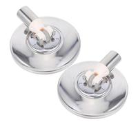 JUMPLAWN Accessoire de Rechange pour Balai à Franges Rond en Acier Inoxydable, Plateau Rotatif 2pcs pour Usage Commercial et Bureau, Solution de Remplacement Rapide et Polyvalente