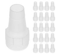 JUMPLAWN Adaptateur de Tuyau D'arrosage en Plastique Blanc pour Ballon D'eau, 40 Pièces, Remplissage Rapide et Raccord Mâle à Embout Cannelé Pratique