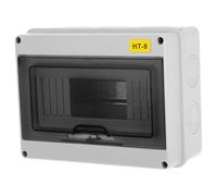JUMPLAWN Boîte de Jonction Électrique Étanche en Abs Multifonctionnelle Blanche pour Usage Intérieur et Camping, Protection pour Disjoncteurs et Prises Multiples