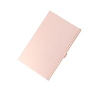 JUMPLAWN Boîtier Carte de Visite Portable en Alliage D'aluminium Doré | Rangement Professionnel, Format Poche et Mallette, Organise Cartes D'identité et Bancaires, Style Élégant
