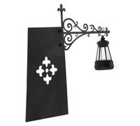 JUMPLAWN Lampe de Lecture Miniature Vintage en Résine Clip Métal Noir | Éclairage LED sans Fil, Fixation Stable et Portable, pour Étagère, Coin Lecture, Café