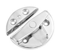 JUMPLAWN Loquet de Porte de Bateau Finition Argentée, Acier Inoxydable | Fermeture Robuste à Arrêt Positif, Usage pour Unité de Tiroir et Bateau, Aspect Miroir Solide