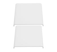 JUMPLAWN Lot de 2 Étagères Murales sans Vis en Plastique Blanc pour Routeurs et Babyphones, Installation sans Perçage Angle Réglable, Bureau et Décoration Murale