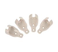 JUMPLAWN Lot de 4 Support de retenue élastique pour Shade, Base de Fixation Murale en Plastique Beige, stabilité résistante aux intempéries pour intérieur