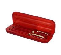 JUMPLAWN Lot de Set de Stylos-plume en Bois Précieux, avec Boîte | Écriture Soignée, Couleur Rouge, pour L'école Saint Valentin, Fournitures de Bureau, Coffret Inclus