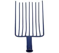 JUMPLAWN Pelle à Charbon en Acier 9 Dents Soudées, Râteau à Dents Robuste pour Jardinage et Barbecue, Améliore L'efficacité et Facilite Le Travail du Sol