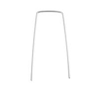 JUMPLAWN Piquets de Sol Galvanisés en Métal Forme U Argentées Résistantes 50 Lot de 50 Pièces pour Fixation et Ancrage Jardin, Usage Quotidien
