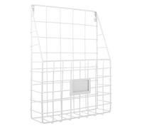 JUMPLAWN Porte-journaux Mural en Fer Blanc, Rangement Livres et Documents | Structure Simple, Usage Maison et Salle de Bain, pour Petits Outils, Présentoir de Journaux