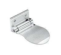 JUMPLAWN Repose-pied de Aluminium Spatial Antidérapant Marche Pied pour Salle de Bain Aide à Équilibre pour Rasage et Chaussage Support Robuste Argenté