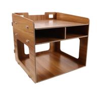 JUMPLAWN Support D'imprimante Gain de Place à Plusieurs Niveaux en Bois Moderne avec Structure Renforcée et Forte Capacité de Charge pour Bureau