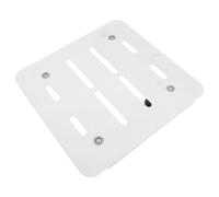JUMPLAWN Support pour Pot de Fleurs roulettes Blanc, Rond, Intérieur | Plastique et Acier Inoxydable, Protège les Sols, en Douceur, pour Salon, Entrée, Balcon