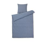 Juna Ensemble de lit Bæk&Bølge 150x210 cm Bleu foncé-blanc